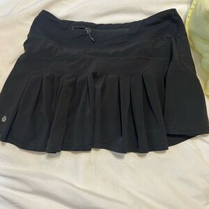 lululemon athletica Black Pleated Women's Skirt